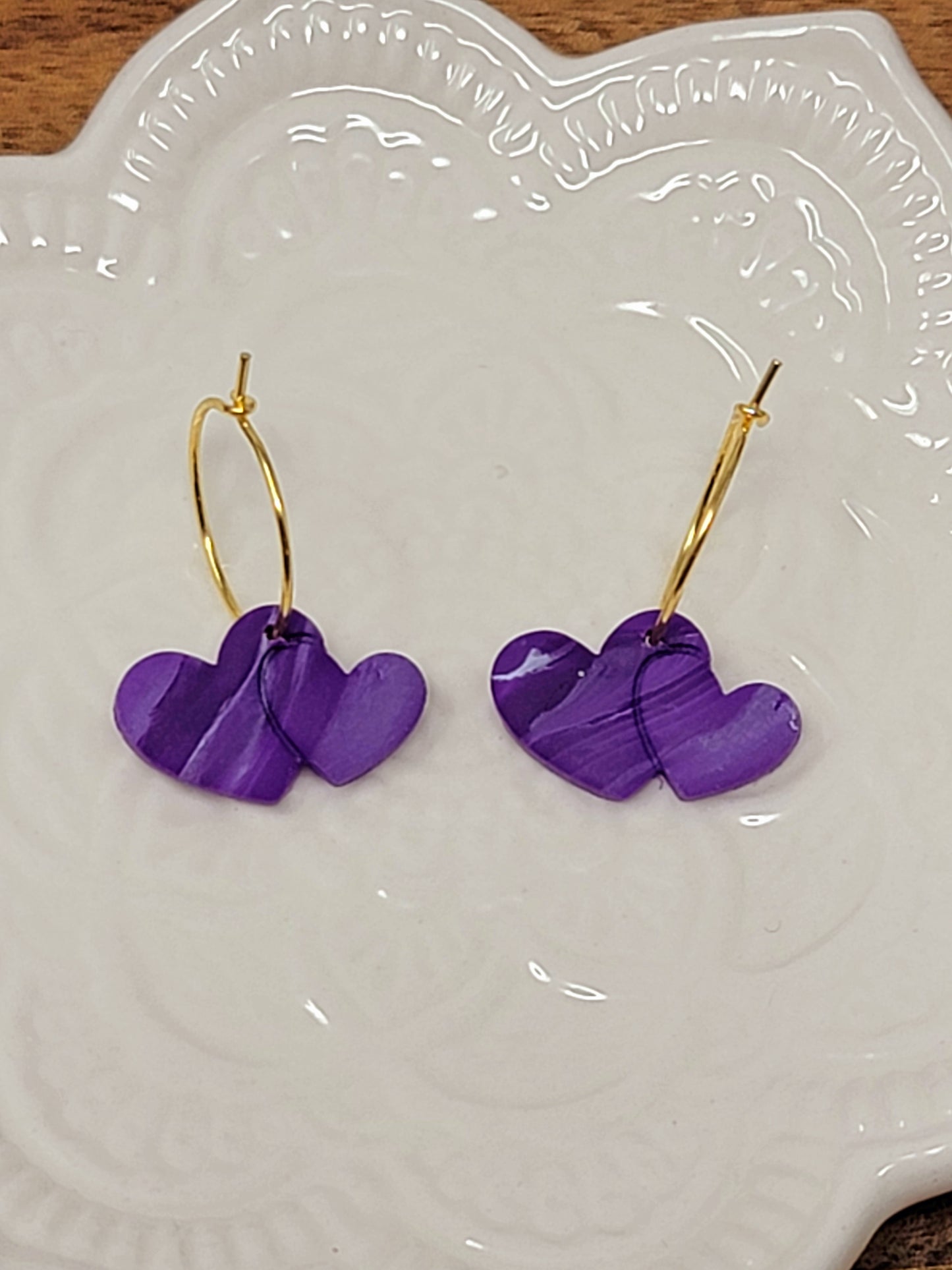 Purple heart hoops