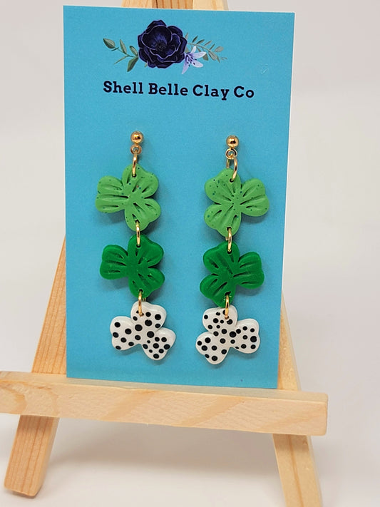 Triple shamrock dangles