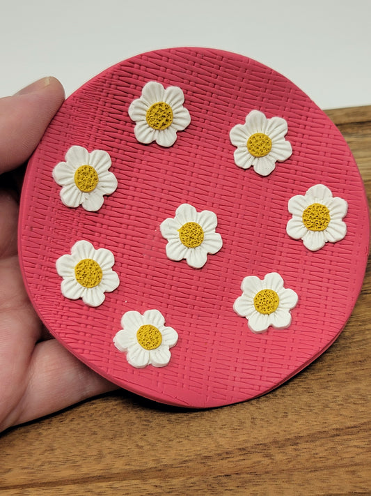 Floral pink trinket dish