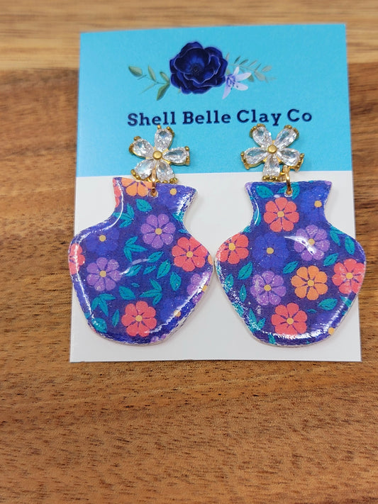 Floral vase dangles