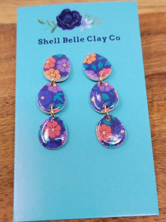 Floral easter egg dangles
