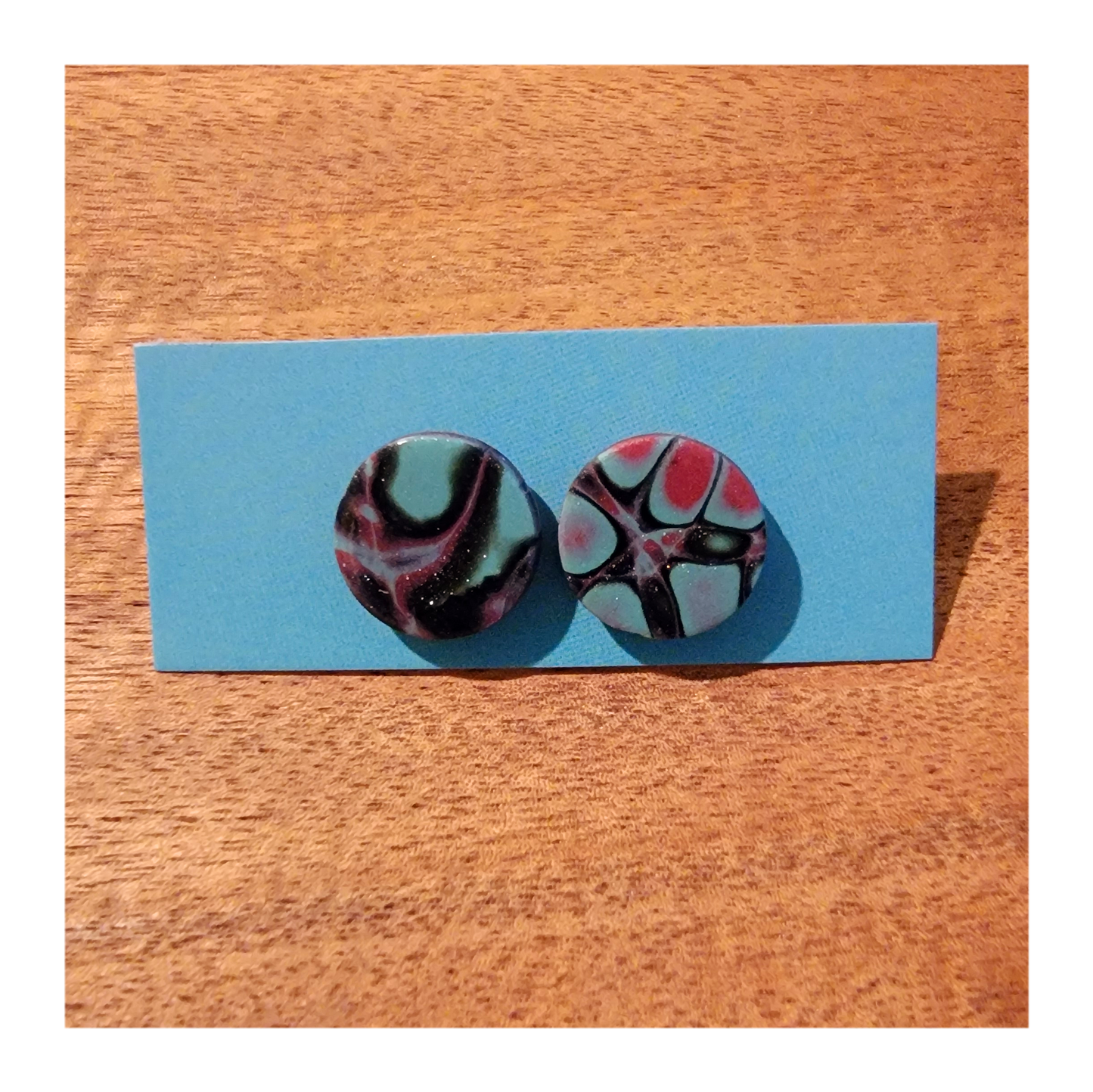 Multicolored shimmery studs