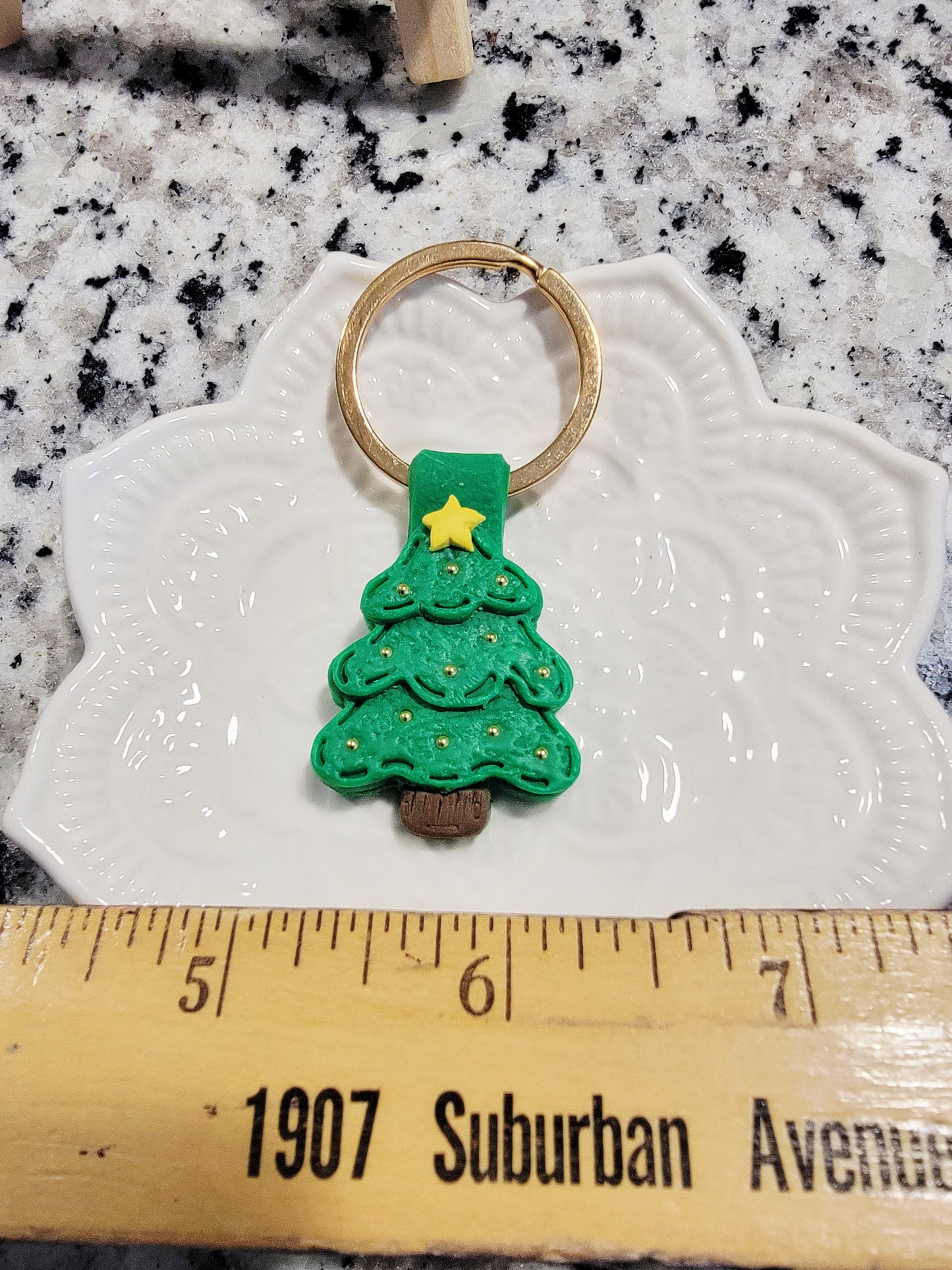 Christmas tree keychain