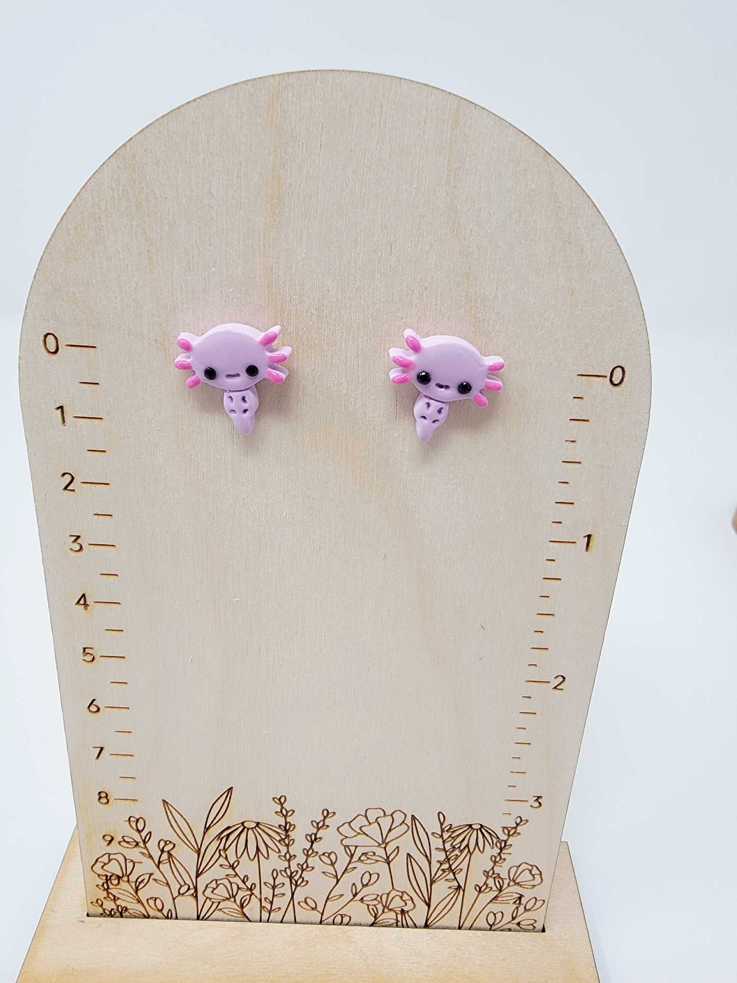 Purple axolotl studs