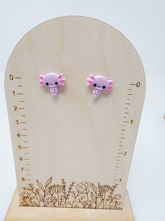 Purple axolotl studs