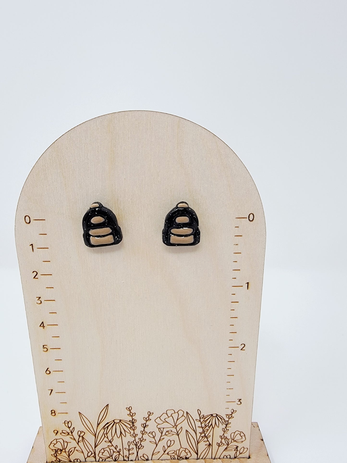 Black& tan backpack studs