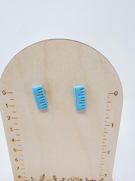 Blue ruler studs