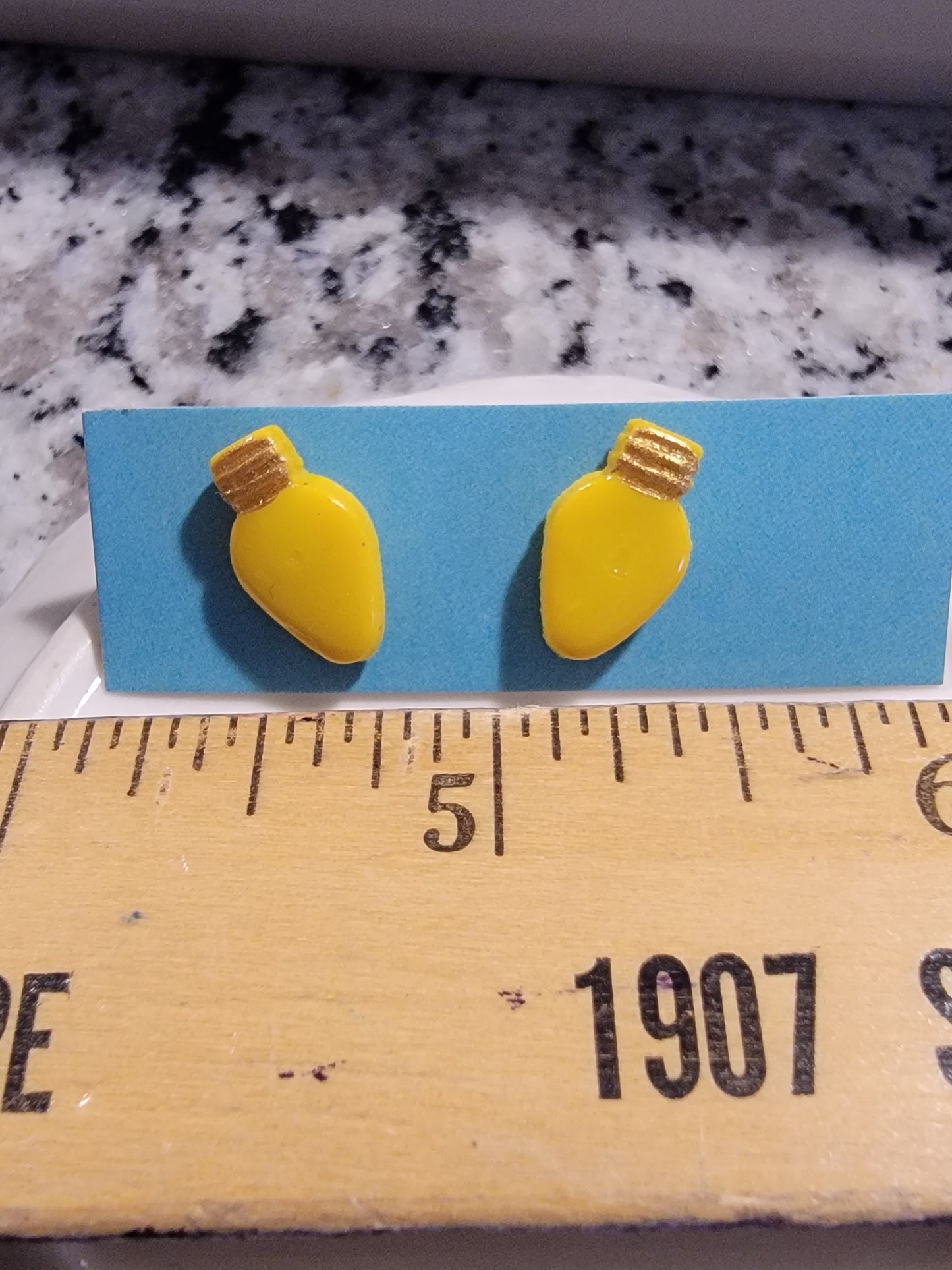 Yellow christmas light studs