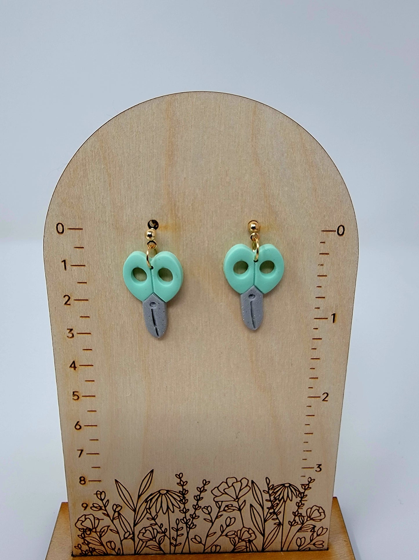 Mint scissor dangles