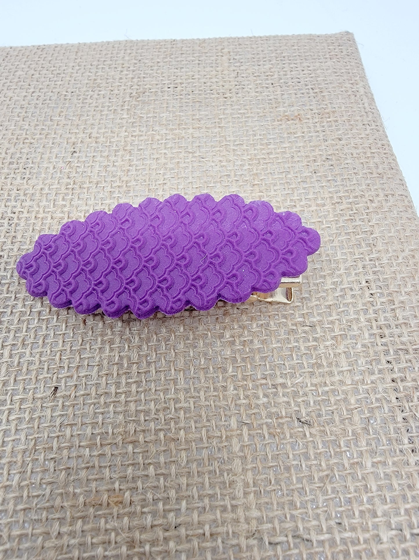 Purple 2.75 inch hair clip