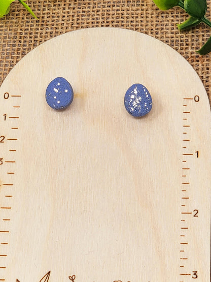 Blue and silver studs