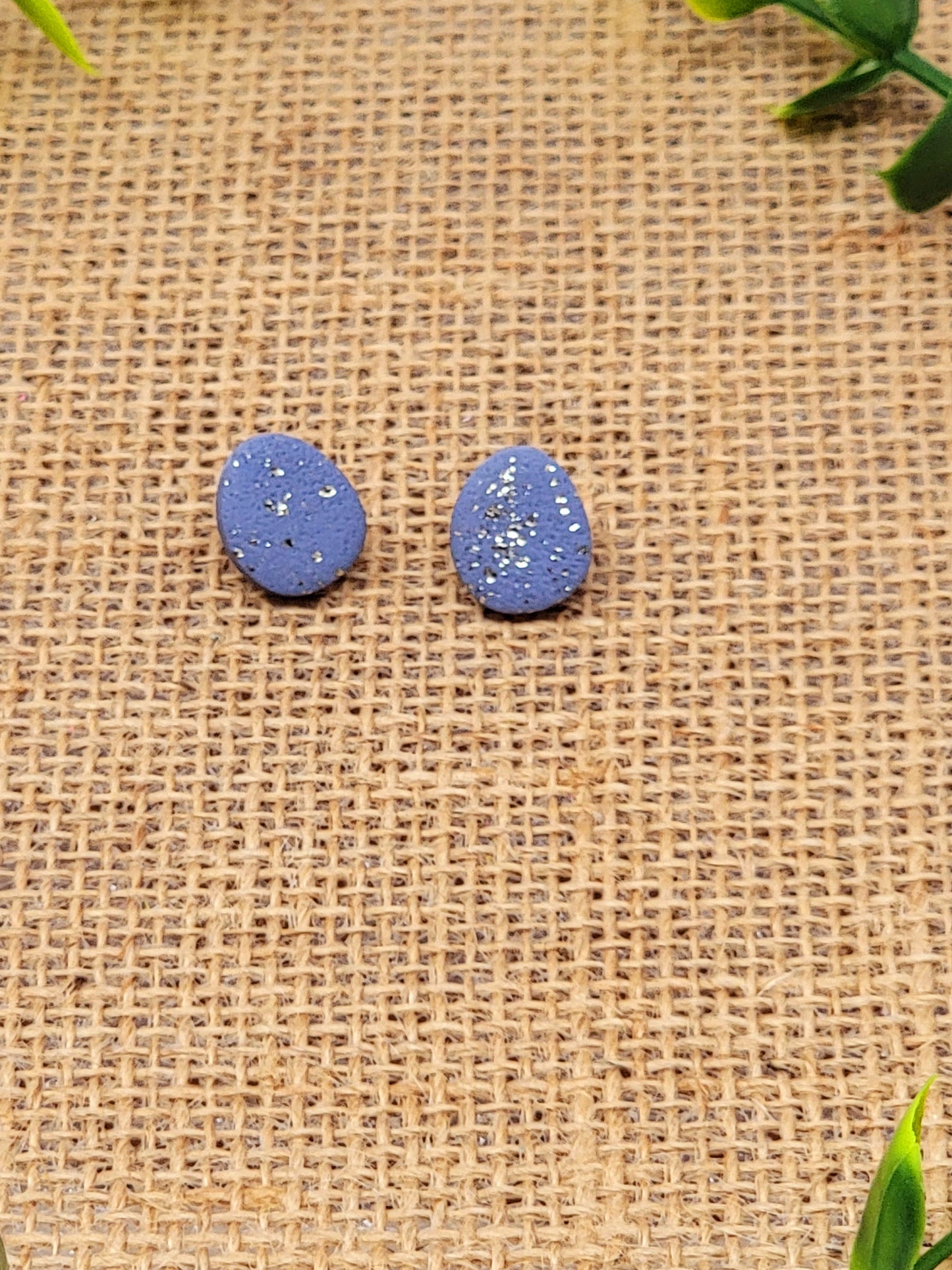 Blue and silver studs