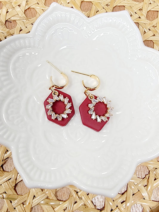 Classy red dangles