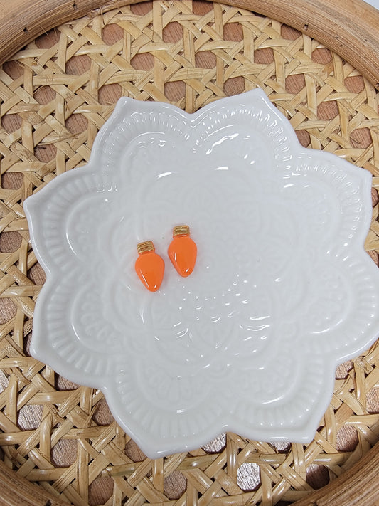 Orange christmas light studs