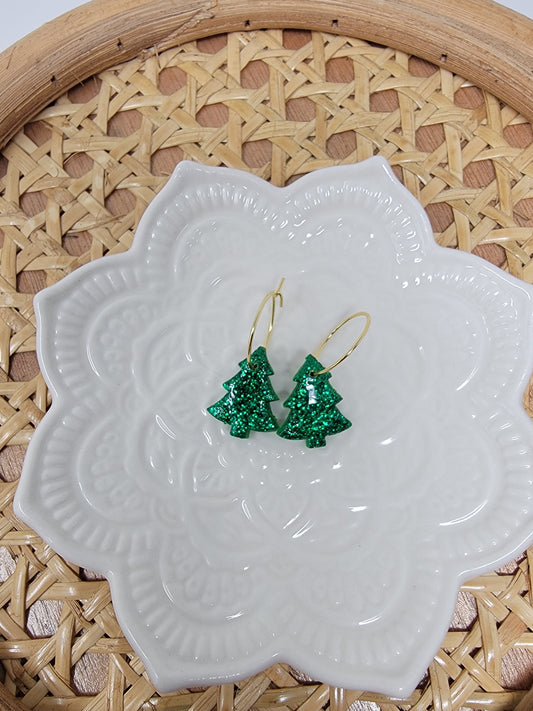 Christmas tree hoops