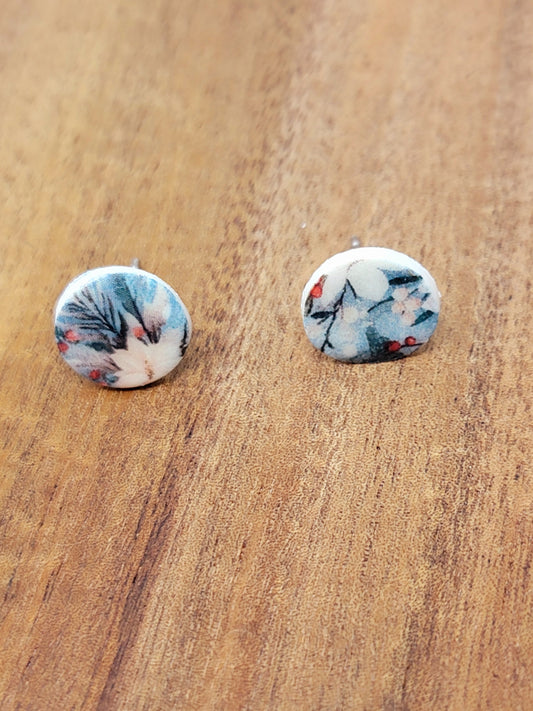 Christmas floral studs