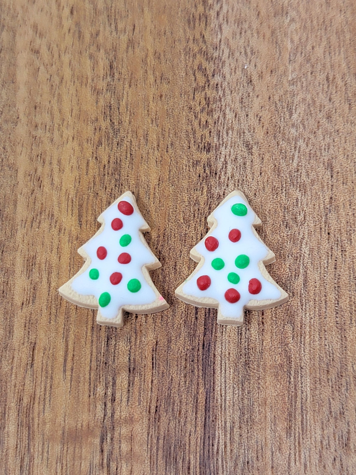 Sugar cookie christmas tree studs