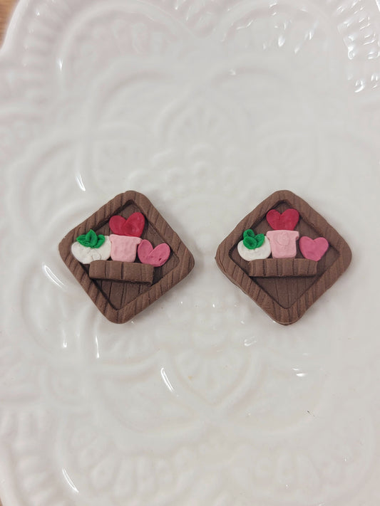 Valentines Day small shelf studs