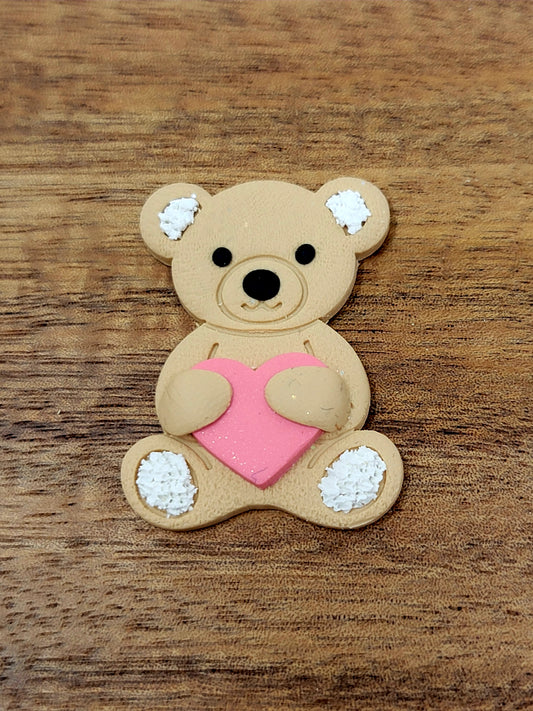 Tan valentines bear magnet