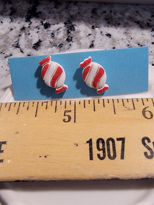 Peppermint candy studs