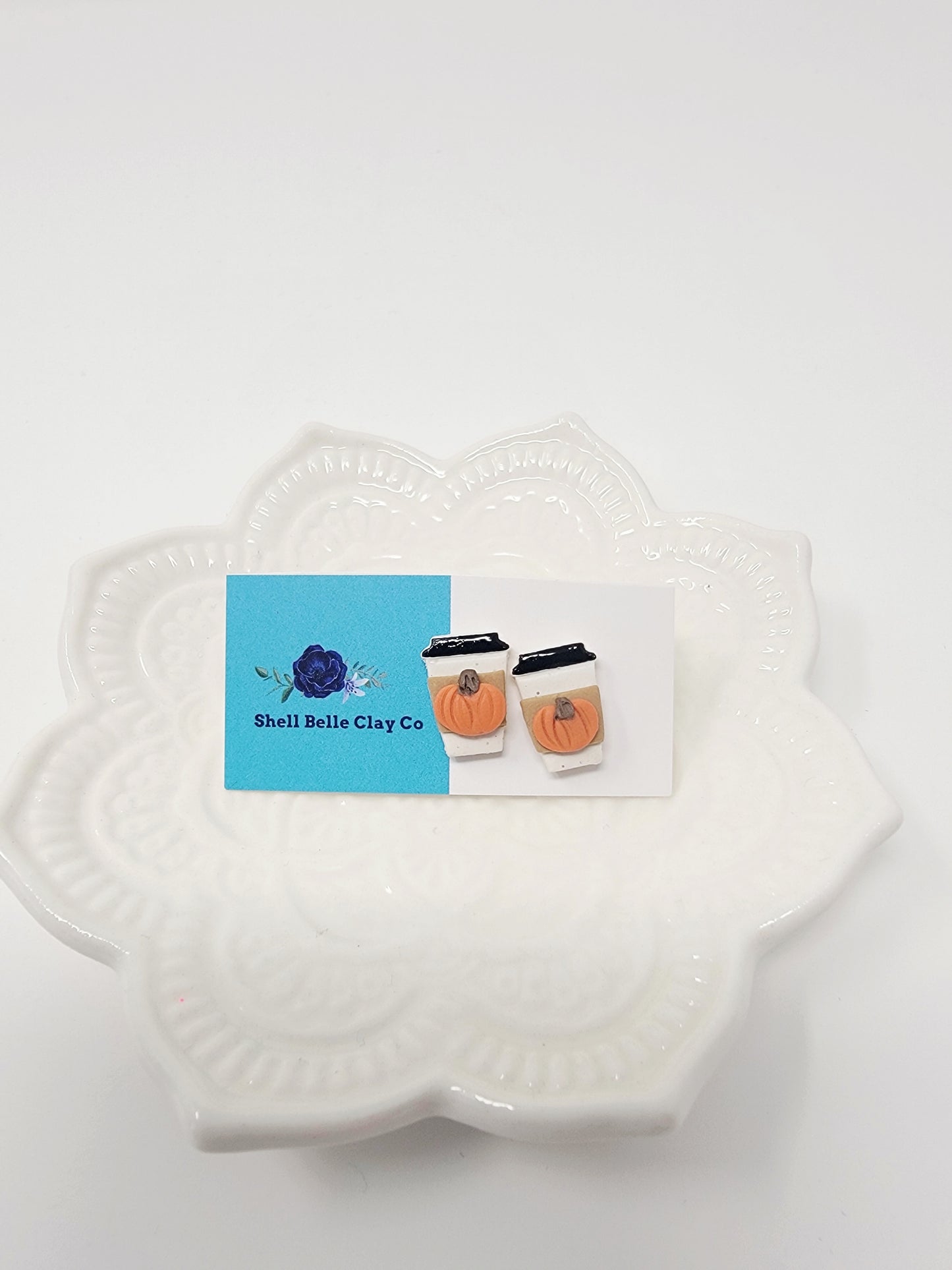 Pumpkin spice coffee studs