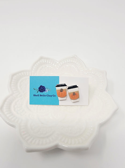 Pumpkin spice coffee studs