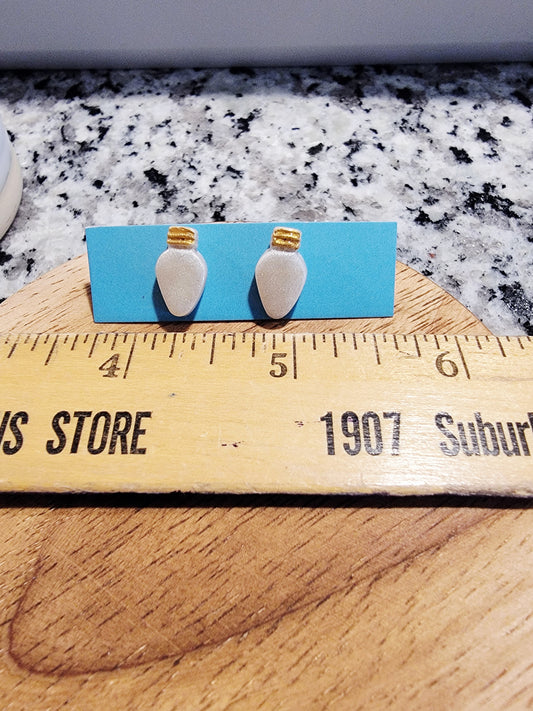 White christmas light studs