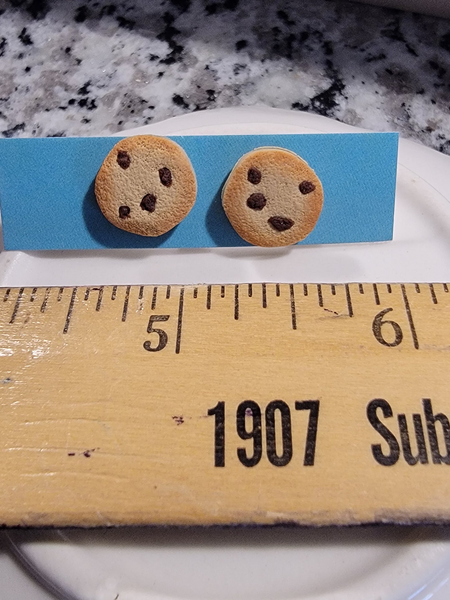 Chocolate chip cookie studs
