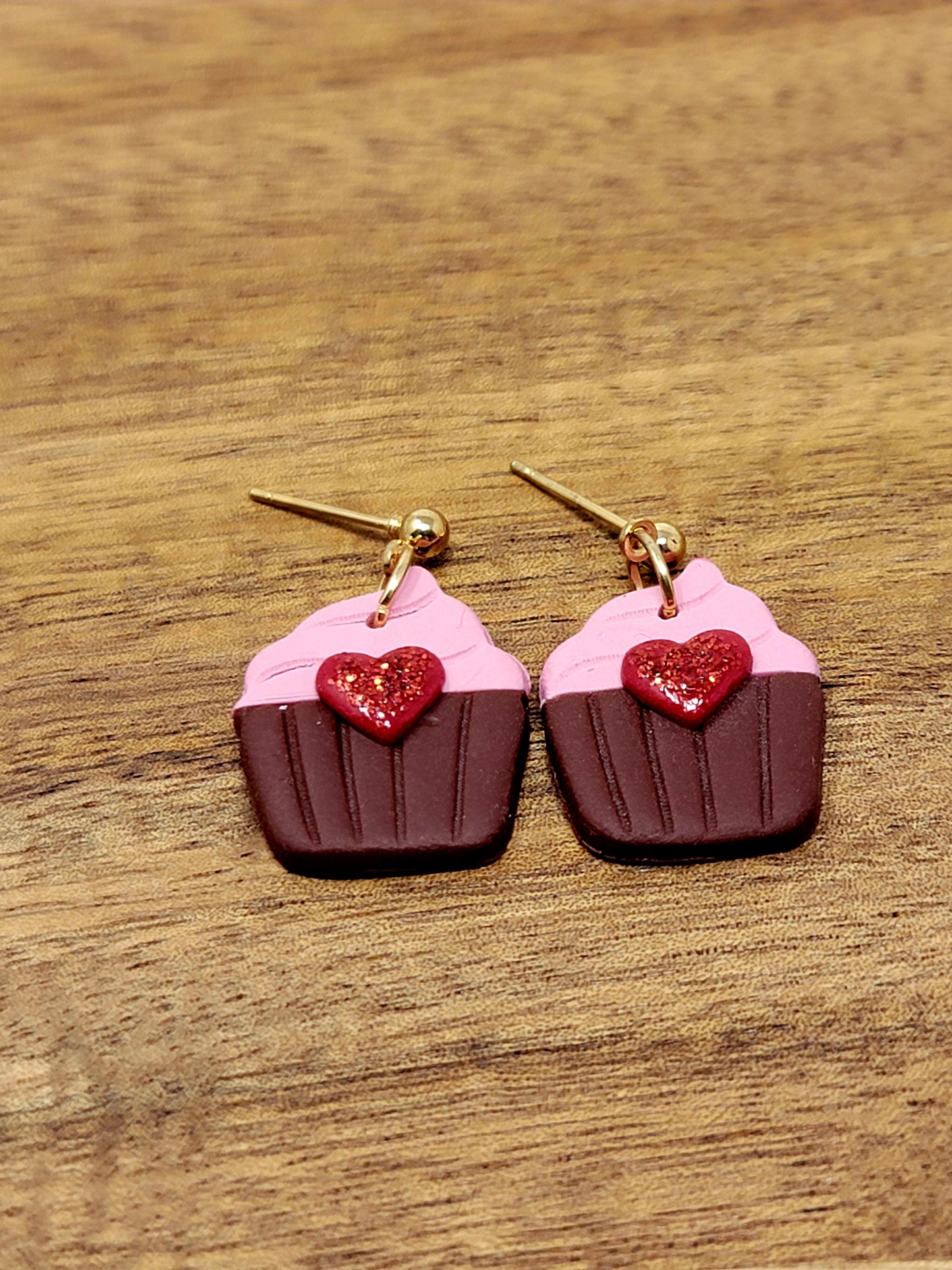 Valentines Day chocolate cupcake dangles